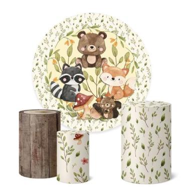 Imagem de Trio Capas Cilindro + Painel Redondo 1,50m Bosque - Fadrix, K1BSQ0019