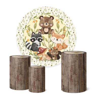 Imagem de Trio Capas Cilindro + Painel Redondo 1,50m Bosque - Fadrix, K1BSQ0018