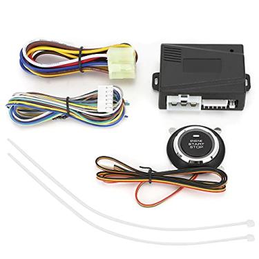Imagem de Interruptor de parti do motor START UNIVERSAL 24V Push de botão de chave 24V para carro para carros com material ABS à prova de fogo e função de bloqueio automático