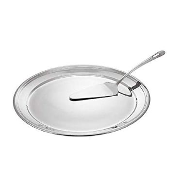 Imagem de Porta Bolo Bandeja em Inox + Espátula