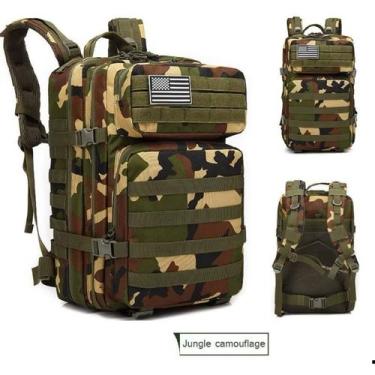 Imagem de Mochila Camping 50L Litros Tática Militar À Prova D'água De Grande Cap