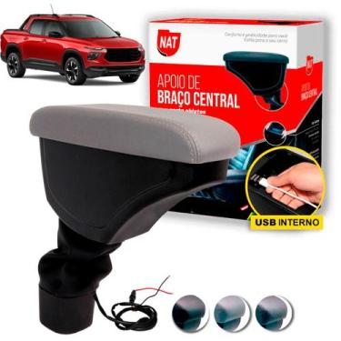 Imagem de Apoio De Braço Encosto Montana 2023 Ate 2025 C/ Usb - NoBrand, Cinza C