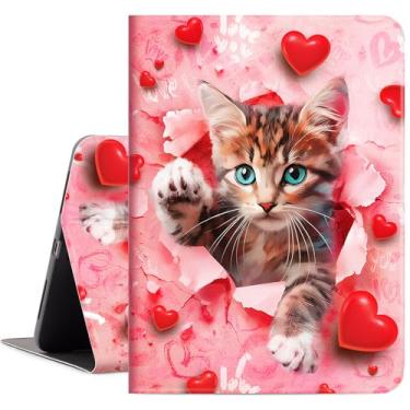 Imagem de Lokigo Nova capa para iPad Air de 11 polegadas M2/M3 (2024/2025), rosa iPad Air 5/4 (2022/2020 5ª/4ª geração 10,9 polegadas), suporte protetor com várias visualizações, despertar/hibernar automático