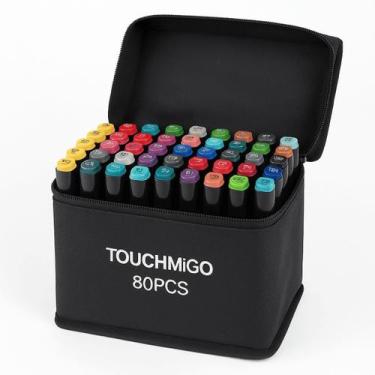 Imagem de Kit Canetas Coloridas Ponta Dupla 80 cores - Touch - Pop Mart