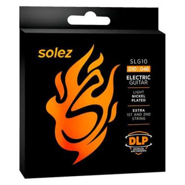 Imagem de Jogo de Corda 010 Encordoamento Solez Guitarra Slg10 Original