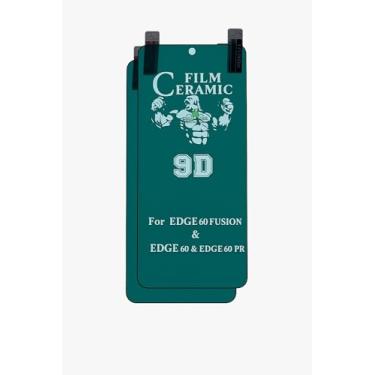 Imagem de Compatível com Moto Edge 60 Fusion - 2 Películas de Ceramica Gel 9d Protecao de Tela anti-riscos queda choque Full Cover