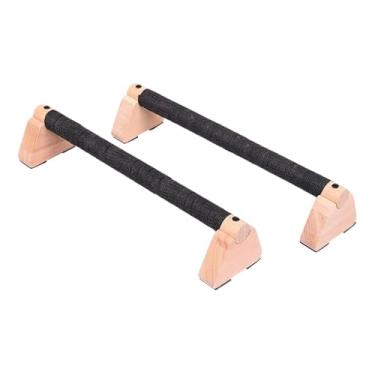 Imagem de RNXRZANK 2 Peças de Alças de Barra de Flexão para Suporte de Exercícios, Suporte de Flexão Portátil para Homens, 30cm