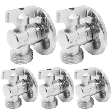 Imagem de Kit 5 Registro Torneira P- Maquina Lavar Roupa Louças Slim