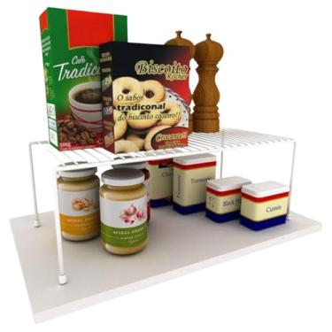 Imagem de Decasa - Organizador de Armário Aramado Prateleira 42cm Branco