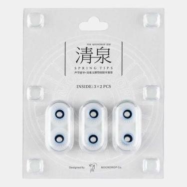 Imagem de Fone de ouvido Eartips Moondrop Spring Tips Silicone 3 pares (L)