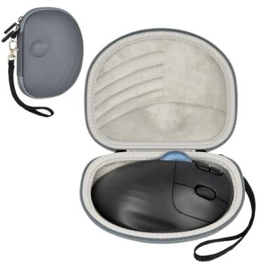 Imagem de Capa compatível com mouse trackball sem fio Logitech Ergo M575S/M575/M570, suporte de armazenamento para mouse ergonômico USB Bluetooth para laptop/computador, ideal para viagens/jogos/uso no