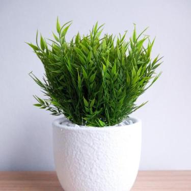 Imagem de 15 buques folhagem bambu artificial Jardim Artificial arranjos decoraç