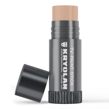 Imagem de Kryolan Tv Paint Stick - Bastão De Maquiagem Fosco Alabaster - Base - Maquiagem Para Tv, Teatro, Palco, Atuação, Rosto E Corpo, Base Em Bastão Corretivo Cremoso De Cobertura Total - (25 G)