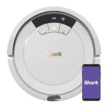 Imagem de Shark Robô aspirador AV752 ION, com sistema tri-escova, conectado com Wi-Fi, 120 minutos de tempo de execução, funciona com Alexa, limpeza multisuperfície, branco