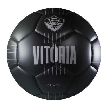 Imagem de Bola Futebol Ec Vitória Oficial N5 Jogo Treino Campo - Preto