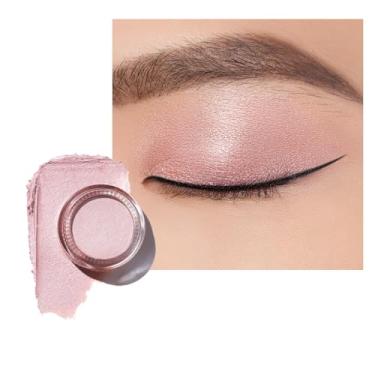 Imagem de Oulac Sombra creme Nude Pearl também para iluminador, sombra cintilante, à prova d'água e de longa duração, com fórmula hidratante, maquiagem de olhos cintilante, vegana e livre de crueldade, 6 g, P03