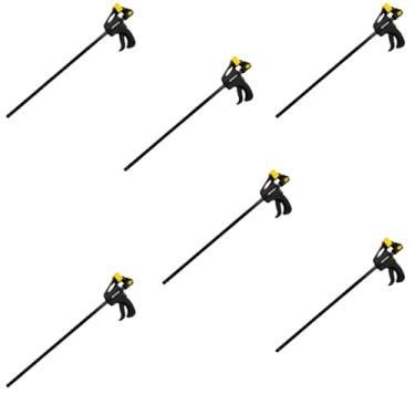 Imagem de Kit Jogo 6 Grampos Tipo Sargento De Aperto Rápido 24" Pol 600mm para Marcenaria Fertak