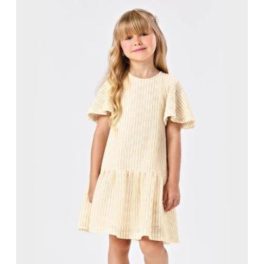 Imagem de Vestido Infantil Tricot Trick Nick Bege, 12, Bege