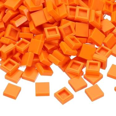 Imagem de PATIKIL 333 Pcs Flat Blocks Bulk, 1x1 Square Orange Yellow Classic Tiles Smooth Surface Mini Building Blocks Accessories Compatible Bricks Kits for Building Floor Walls Mosaic Pixel Arts