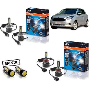 Imagem de Kit Lampada Led Osram Farol E Milha Ford Ka 16 17 18 19 20