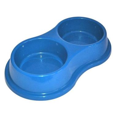 Imagem de Comedouro Bebedouro Pote Duplo Vasilha Plastica Tam. G - Luna Arreche,