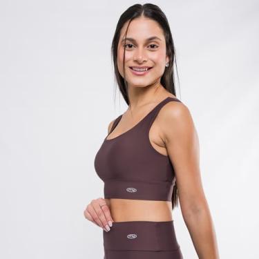 Imagem de Top Feminino Marcio May Fitness Supreme Café