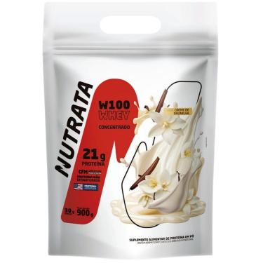 Imagem de WHEY PROTEIN W100 REFIL 900G BAUNILHA NUTRATA