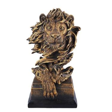 Imagem de Aramox Estátua de Resina de Figuras de Leão, Escultura Vintage Requintada Com Beleza Masculina, Modelagem Tridimensional Inovadora