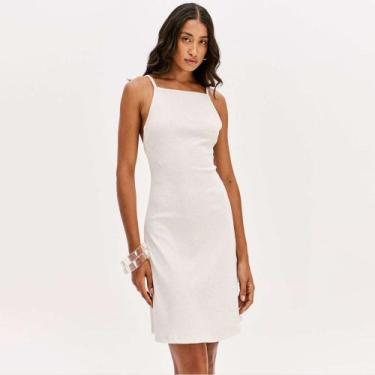 Imagem de Vestido Curto Easy Lança Perfume Linho Pr26 Bege Feminino, M