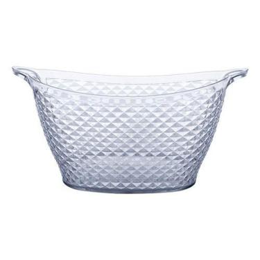 Imagem de Champanheira Acrílico Transparente 15 Lt Balde de Gelo Bebidas Festa E