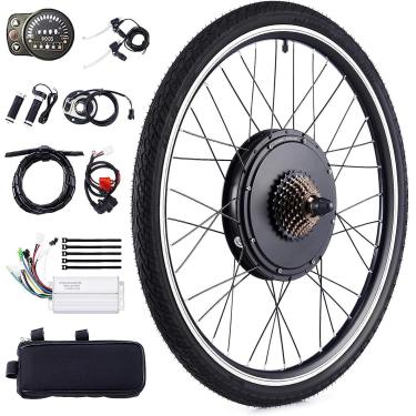Imagem de Kit De Conversão De Bicicleta, Kit De Conversão De Motor De Bicicleta De Roda Traseira, 20 "/ 24" / 26 "/ 27,5" / 28 "/ 29" / 700c Motor De Cubo Sem Escova E-bike Kit De, 36v500w, 26inch