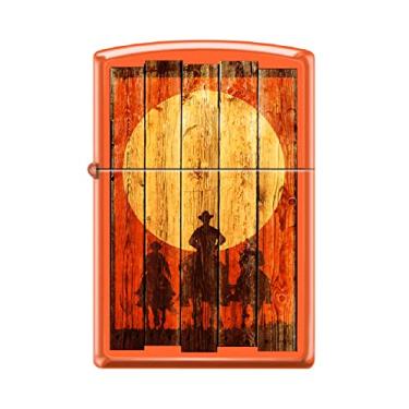 Imagem de Zippo Isqueiro - Chapéu de cowboy e corda faroeste à prova de vento (Cowboys #Z6020)