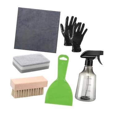 Imagem de IEUDNS Kit de limpeza de lápides com 7 peças, luvas multifuncionais para limpeza de superfície de granito, esponja, ferramenta eficiente para de pedras