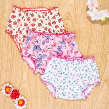 Imagem de Kit Tapa Fralda 3 Pçs Calcinhas Estampadinhas Cores Sortidas - Volle F