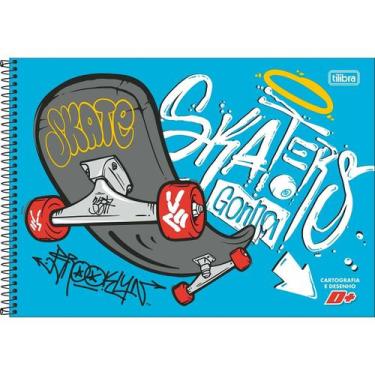 Imagem de Caderno Espiral de Desenho e Cartografia Capa Dura D+ 96 Folhas Mascul