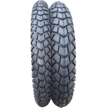 Imagem de Par Pneu Moto Vipal 110/90-17 + 90/90-19 Tr300 | Bros150 bros 160 crosser150