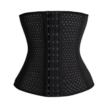 Imagem de Corset Modelador De Cintura plus Size Com Aros De Aço Para Mulheres Pó