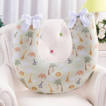 Imagem de Almofada para amamentação bebê - áfrica) safari verde - MEDINA CONFECÇ
