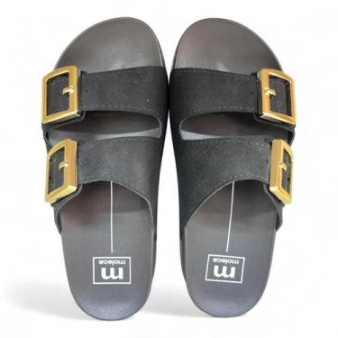 Imagem de Chinelo Moleca 5436.401  Feminina Slide Conforto Moda, Preto, 37