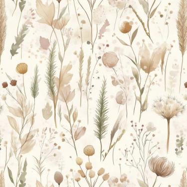 Imagem de Papel De Parede Adesivo Floral Ramos Autocolante Premium - PAPEL E PAR