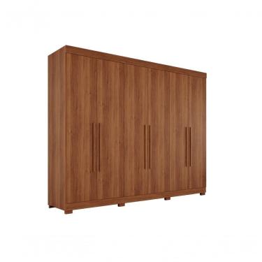 Imagem de Guarda-roupa Casal 6 Portas 6 Gavetas órion Premium Salleto Cinamomo