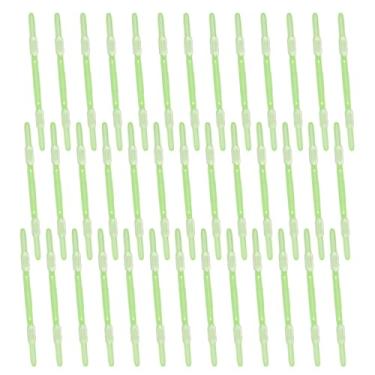 Imagem de PATIKIL 40 peças de grampos de encadernação de papel de folha solta, organizadores de papel de plástico verde, fixadores de caderno, clipe de fichário reutilizável para documentos de gráfico de