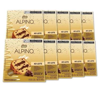 Imagem de Panettone Alpino Chocolate Kit 10 Chocotones Nestlé 450G - Nestle