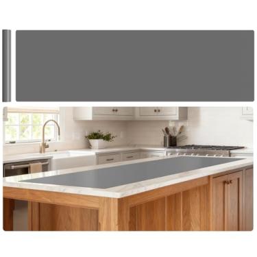 Imagem de Gartful Tapetes de silicone extragrandes de 199,9 cm x 59,9 cm, tapete de balcão de cozinha cortável de 1,3 mm de espessura, almofada de mesa multiuso para jogos americanos, pinturas, argila, projetos