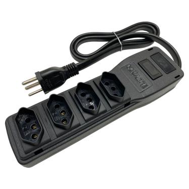 Imagem de Filtro De Linha Power Line Plps4t 20a Com Cabo Bivolt 4400va 3 X 2,5 Mm - 21947 - Multicraft