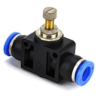 Imagem de BYYINGSUS Conexões de conector de tubo de encaixe pneumático Tubo de água rápido Mangueira de encaixe rápido OD 4 mm 6 mm 8 mm 10 mm 12 mm Vários tipos
