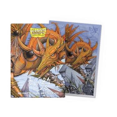Imagem de Dragon Shield | Mangas de arte dupla fosca | The Millerax | 100 CT - Mangas TCG premium lisas e resistentes | Compatível com Pokemon, Flesh & Blood, One Piece & Magic The Gathering