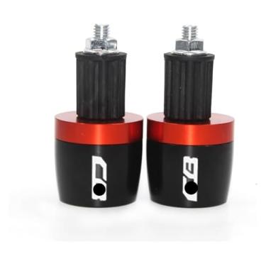 Imagem de Punhos de guidão de motocicleta, extremidades de barra, tampão compatível com CB125R CB150R CB190R CB250R CB300R CB400 CB500X CB500R (A-Orange)