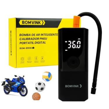 Imagem de Calibrador Bomba De Ar Inteligente Pneu Bike Carro Portátil Digital 120W 1500mAh Sem Fio Domestico Automotivo Usb