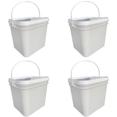 Imagem de Balde para papinha de vidro retangular 3.6l - 4 pçs